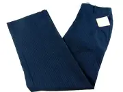 Womens Dockers Trouser Leg Pants Blue Pinstipe 4M Nwt