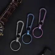 Outdoor Titanium Alloy Keychain Carabiner Backpack Hanging Buckle Carabiner Tool