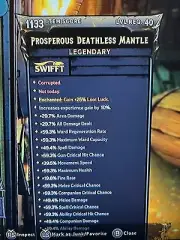 PS/XBOX/PC Tiny Tina's Wonderlands MODDED ARMOR DEATHLESS MANTLE GEAR LUCK DMG