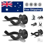 Guitar Wall Mount Wall Hanger 2 Pack Hook Black Metal Guitar Holder for Acoustic