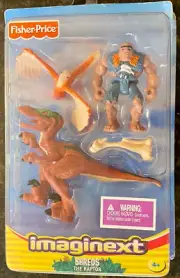 SHREDS THE RAPTOR Dinosaur Fisher-Price IMAGINEXT Adventures NEW 2004 H0045