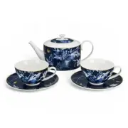 STPGOODS Mizuki Porcelain Teapot and Teacup Set for 2 Persons, Tea Gift Set