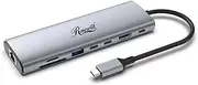 Rosewill 8-in-1 USB-C Hub with 4K HDMI 2.0, 10Gbps USB-A Ports for MacBook, Dell XPS, ThinkPad, HP Laptops – RHUB-M8