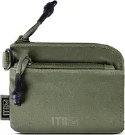 [1TG Tactical] Coin Purse, Cash Change Wallet 500D Cordura, Change Purse ID Card Holder with YKK Zipper for Men and Women, Ranger Green, 11 x 9 x 2CM, Modern