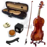 High Quality SKYVN682 Full Size Handmade Artist Violin Antique Carved Back&Side