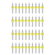 40pcs 0.2mm Tungsten Carbide CNC Engraving Print Circuit Board PCB Drill Bits