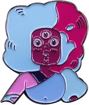 [Pinstant] Garnet Gem Steven Beach City Crystal Gems Club Pearl Amethyst Cartoon Animated TV Show 1" Enamel Pin Badge, 1 Inch, Enamel, enamel