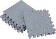 Eva Puzzle Workout Tiles 4 Pack Interlocking Exercise Mats for Gym Quiet Underlay Matting Ground Protection