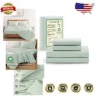 Extra Soft Organic Cotton California King Sheet Set - Fits Mattresses 15" Deep
