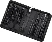 Healeved 1set Multifunction Manicure and Pedicure Kit Nail Clippers Eyebrow Tweezers and Nail File Tools for Fingernail and Toenail Care for Home Use