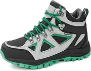[R CORD] Kids Hiking Boots Girls Hiking Boots Outdoor Hiking Boots for Girls Quick Lace-Up Closure Durable TPR Traction Outsole