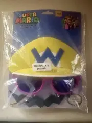 Wario Nintendo Super Mario Bros Sunglasses Sun-Staches of the Super Mustache