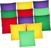 MAGICLULU 12Pcs Colored Bean Bag Playthings Interactive Outdoor Toss Game for Leak Design Present for Fun Family Activities