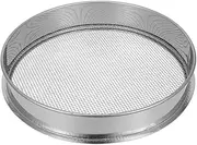 Stainless Steel Garden Soil Sifter Round Mesh Sieve for Compost and Particle Separation Durable Gardening Tool for Efficient Sifting and Landscaping Tasks