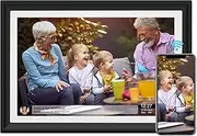 Digital Photo Frame with 32 GB 10.1 Inch WiFi HD IPS Touch Screen Send Photos or Videos via App or Email Support for USB Drive/SD Card for Memory Expansion Automatic Rotation
