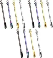 12 PCS Mini Spoons, Multicolor Tiny Metal Spoons for Cooking, Baking, Coffee, Sugar, Seasonings - Kitchen & Craft Tools