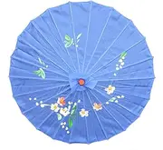 [TJSCFY] Chinese Oil Paper Umbrella with Retro Landscape Prints Durable Silk Oiled Paper Parasol Rainproof for Film Props, Wedding Parties Decorations