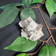 Silver Crystals in Calcite Matrix