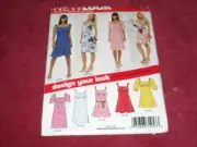 NEW LOOK #6800 - LADIES CUTE ( 8 STYLE ) DAY or EVENING DRESS PATTERN 6-16 FF