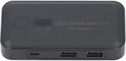 USB 3.0 Switch - 2 Computers Sharing 4 USB Devices Switcher Box Hub for Mouse Keyboard Printer Scanner,USB KVM Switch Selector Fit for OS X, for Win, for Linux
