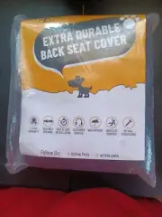 Active Pets Back Seat Cover Protector Extra Durable for Dogs - Black