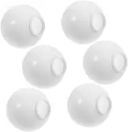 CANIGHT Complete Led Bulb Cover Set 6pcs Round Light Diffusers Anti-Fog Heatproof for Led Globe Lights Versatile and Easy Install