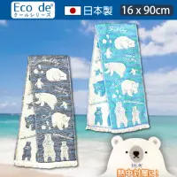 在飛比找momo購物網優惠-【日本JOGAN】日本製COOL TOWEL北極熊涼感毛巾 
