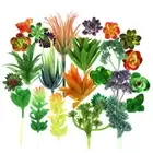 24 Pack Artificial Succulent Plants Unpotted Fake Succulents Plant Home Decor