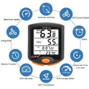 Multifunctional Bike Bicycle Computer Speedometer LCD Touchscreen Cycle Odometer