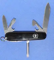 Vintage Victorinox Swiss Army knife, Tinker w/sheath, Black, NOS, NIB