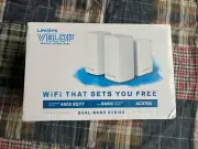 New Linksys VLP0103P-SC Velop AC3700 Whole Home Mesh WiFi System - White 3-Pack