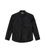 Stone Island Logo Patch Buttoned Jacket S,M black