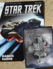 Eaglemoss Diecast Star Trek Maquis shuttle Fighter #28 with Magazine