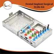 Dental Implant Surgical Drills Kit Basic Tools Ratchet Hex Drivers Parallel Pins