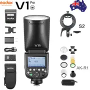 Godox V1Pro-N TTL HSS Round Head Flash For Nikon + AK-R1 Accessory + S2 Bracket