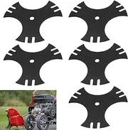 Karbay 5 Pack 9" x 1/2 Center Hole Star Edger Blade 375-411 050568 for S-tens Edger Craftsman Walk Behind Edger 3-Ppoint Star-Slotted Blade