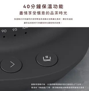 【公司貨】伊萊克斯 Electrolux E7GK1-73BP 玻璃溫控電茶壺 七段精準溫度控制 (7.1折)