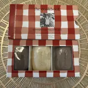 PHILOSOPHY The Cookbook SOAPS Set of 3 Hot Toddies Apple Cider Egg Nog Cocoa