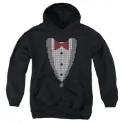 The Big Bang Theory Kids Hoodie Tuxedo with Red Bow Tie Black Hoody