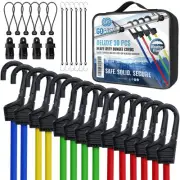 Bungee Cords Heavy Duty Outdoor - 30 PCS Bungee Cords with Hooks Assorted Siz...