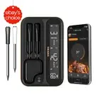 Wireless Bluetooth BBQ Thermometer Meat Probe Fast Charge LCD IP67 Waterproof