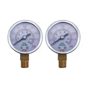 2 pcs Air Compressor Pressure Gauges fit Coleman Powermate 50E60VCC