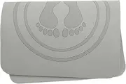 LOORGVEL Portable Non- Tpe Skipping Mat for Indoor Workout Shock-absorbing Exercise Mat Fitness Pad for Grey