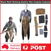 Game Black Myth Wukong Destiny Man Cosplay Costume Full Set Outfit Halloween