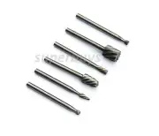 6 Carbide Grinding Routing Router Burr Bur For Dremel Wood Rotary Drill Bit