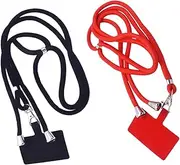 ZUNOXAZ 1Pair Adjustable Phone Lanyards Long Wrist Straps Durable Key Chain Holders for Mobile Phones Easy to Install for Daily Use