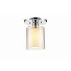 Woodbridge Lighting Alaina 1-Light Semi-Flush, Off White - 14735CHR-GS10610