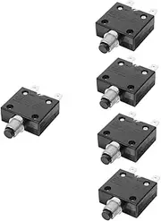SEWOART 5pcs Circuit Breaker Protection Reset Circuit Breaker Automotive Circuit Breaker Small Circuit Breaker Car Amp Circuit Breaker Car Circuit Breaker Rv Circuit Breaker Iron Black