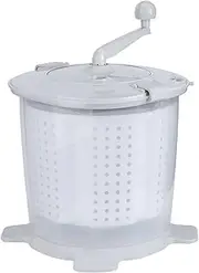 Portable Washing Machine, Hand Cranked Manual Non Electric Clothes Washer and Clothes Spin Dryer with Dehydration Basket Pads, Underwear Laundry Washer for Dorms, Apartments