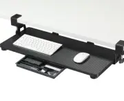 ETHU Keyboard Tray Under Desk, 26.77" X 11.81" Large Size Keyboard Tray with ...